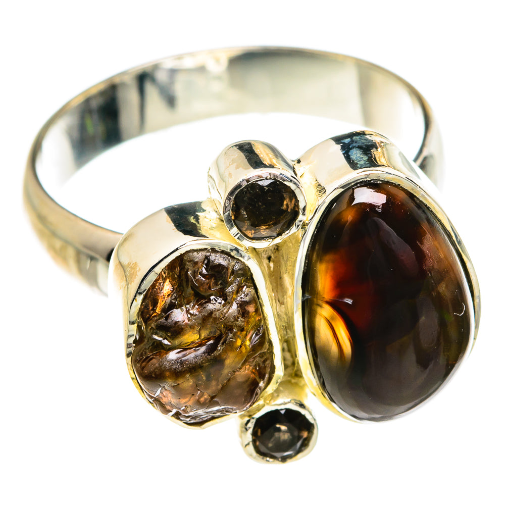Mexican Fire Agate Rings handcrafted by Anasilvercos - RING79183