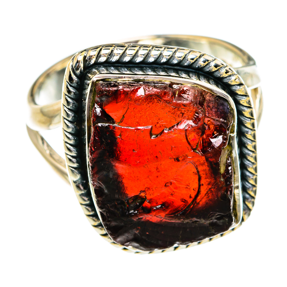 Garnet Rings handcrafted by Anasilvercos - RING79189
