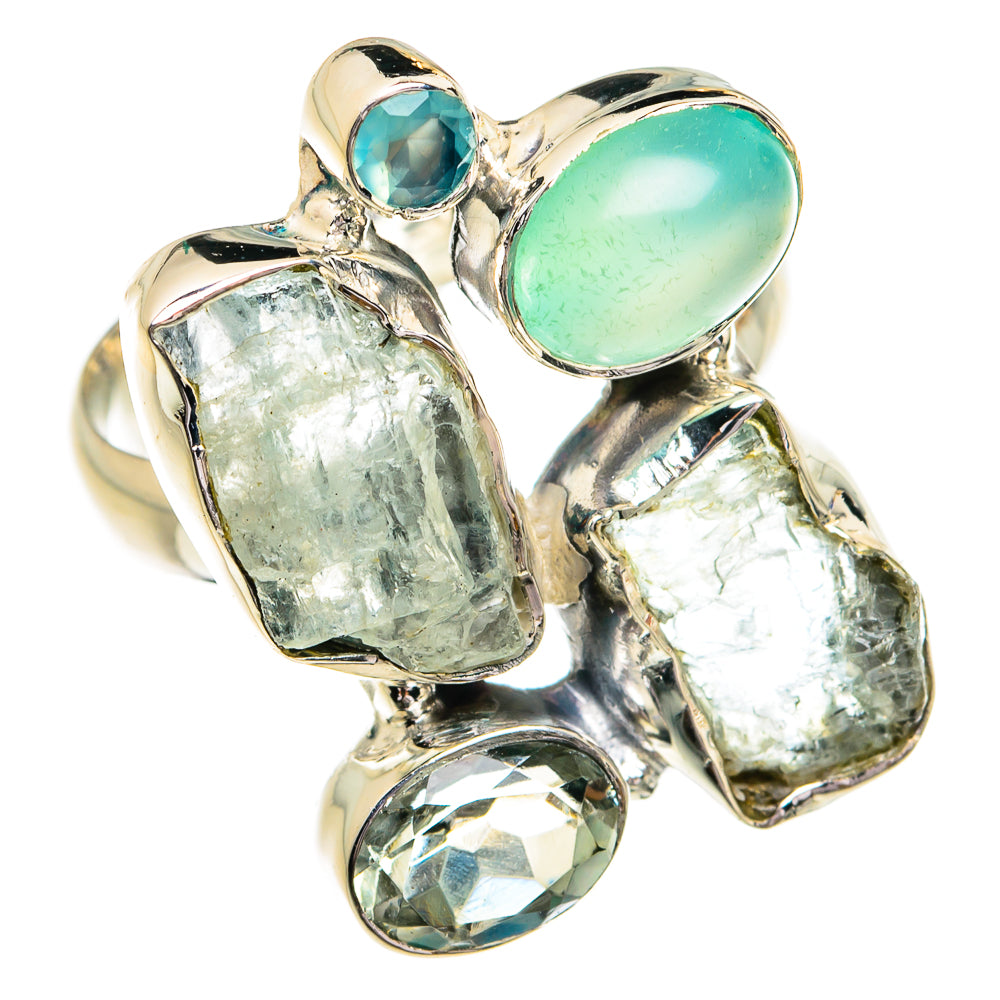 Aquamarine Rings handcrafted by Anasilvercos - RING79202