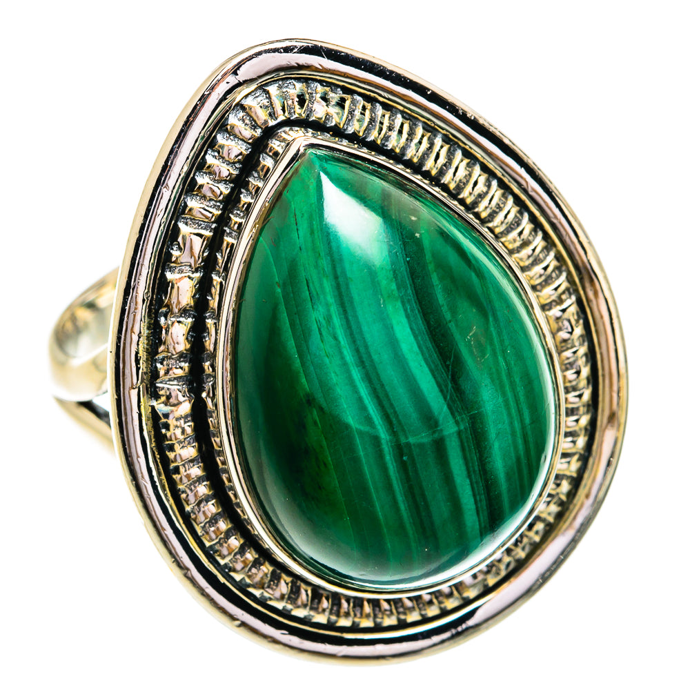 Malachite Rings handcrafted by Anasilvercos - RING79206