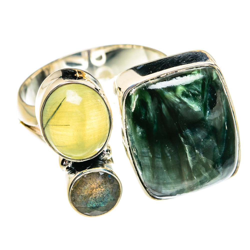 Seraphinite Rings handcrafted by Anasilvercos - RING79208