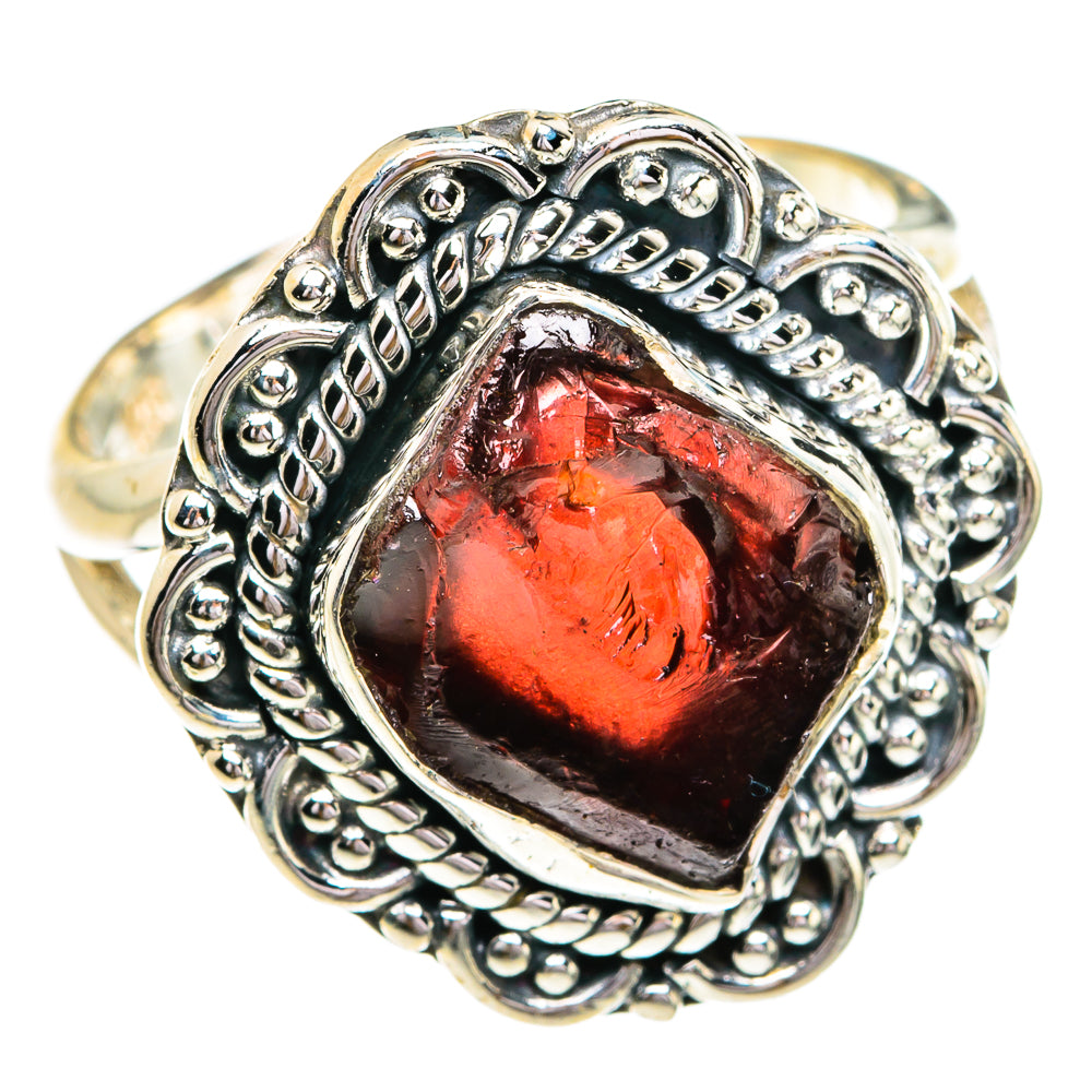 Garnet Rings handcrafted by Anasilvercos - RING79217