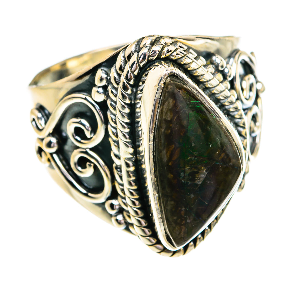 Ammolite Rings handcrafted by Anasilvercos - RING79237