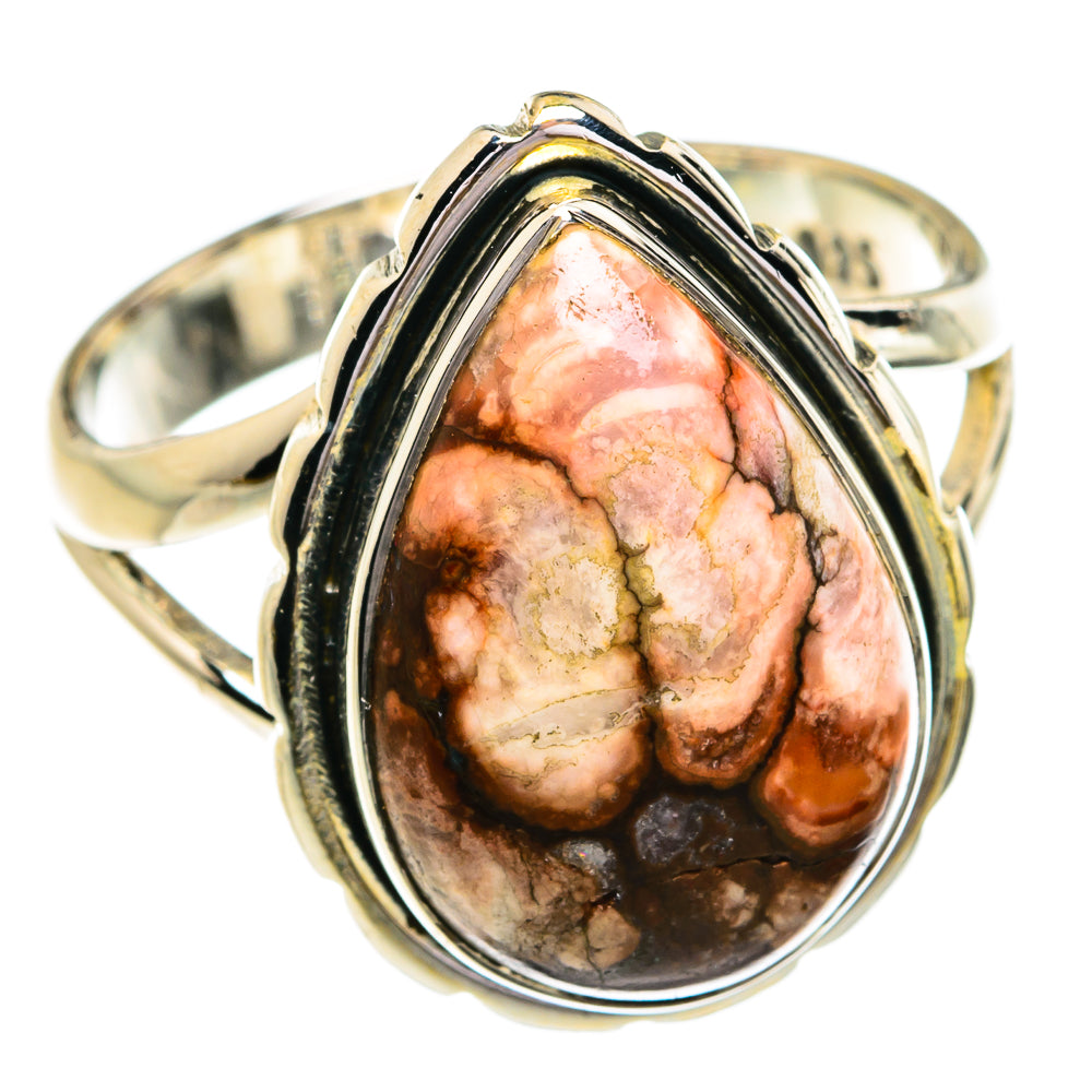 Peanut Wood Jasper Rings handcrafted by Anasilvercos - RING79240