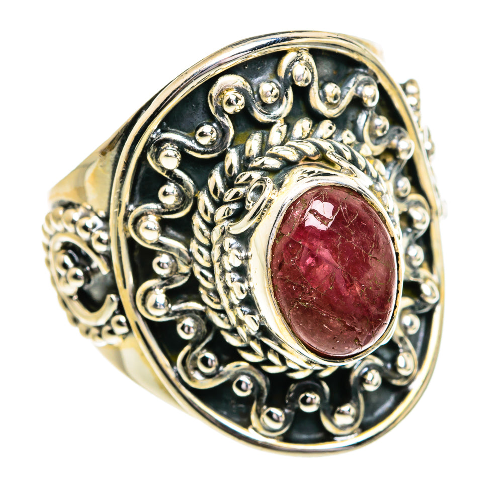 Pink Tourmaline Rings handcrafted by Anasilvercos - RING79245