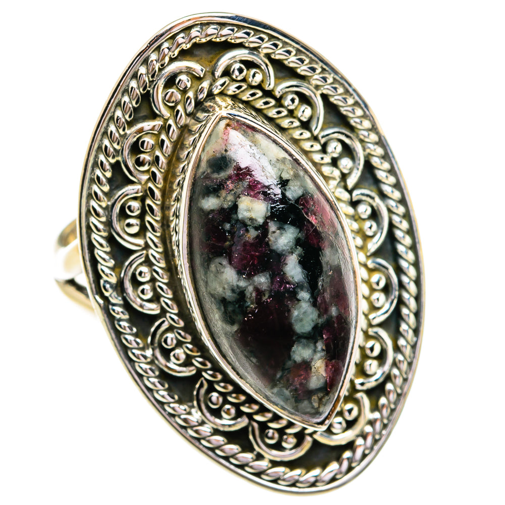 Russian Eudialyte Rings handcrafted by Anasilvercos - RING79246