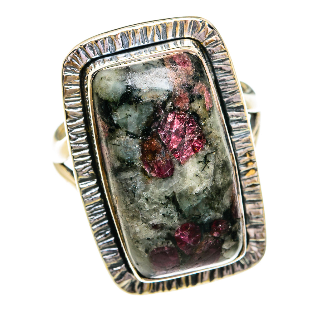 Russian Eudialyte Rings handcrafted by Anasilvercos - RING79247