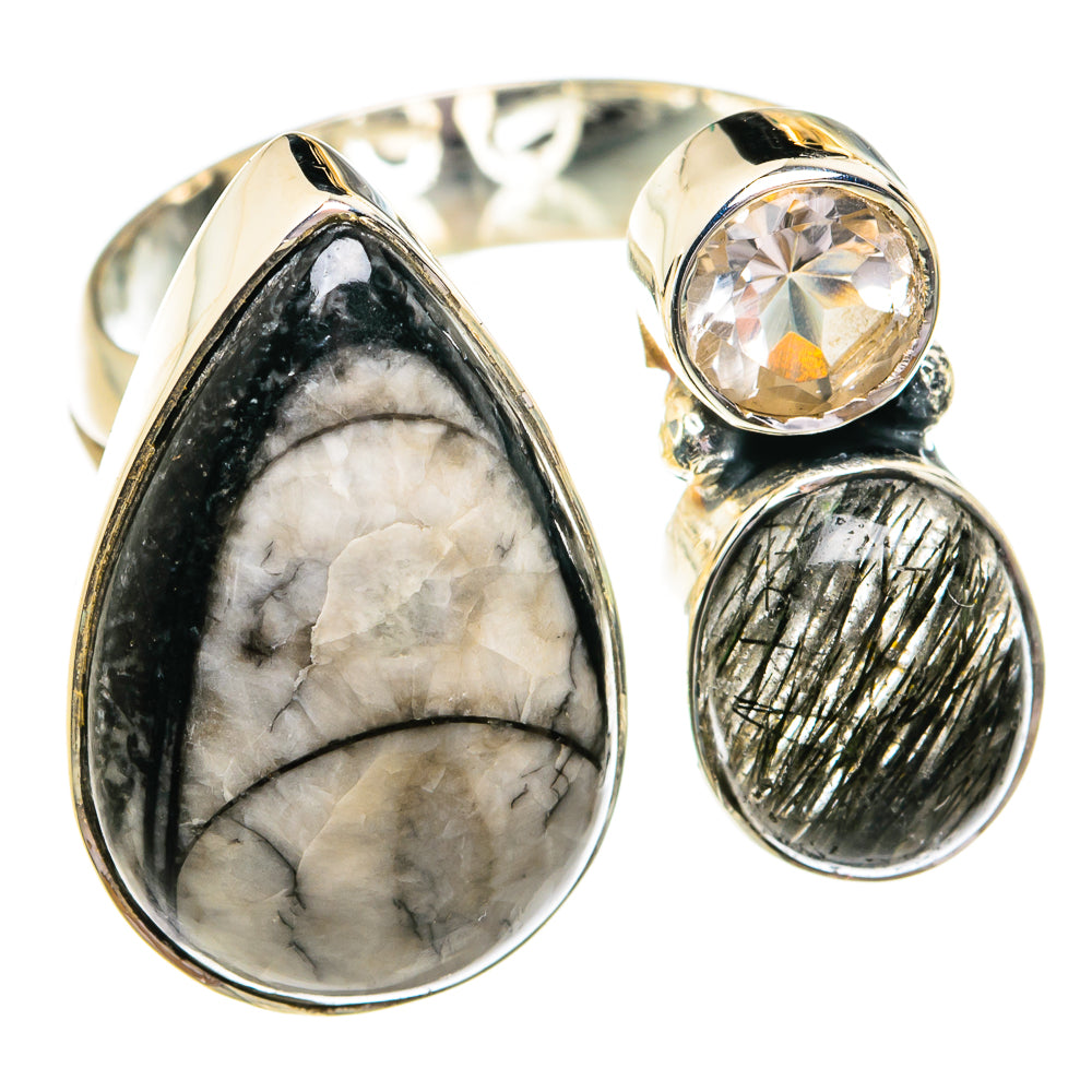 Orthoceras Fossil Rings handcrafted by Anasilvercos - RING79251