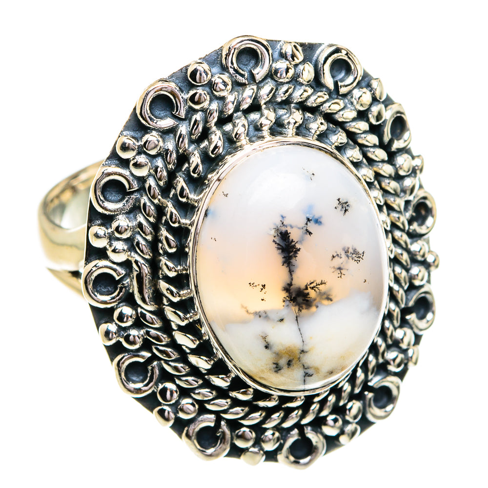 Dendritic Opal Rings handcrafted by Anasilvercos - RING79252