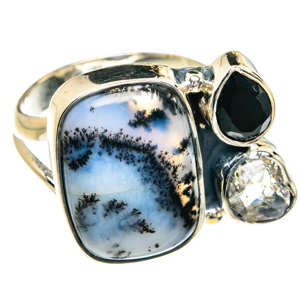 Dendritic Opal Rings handcrafted by Anasilvercos - RING79253