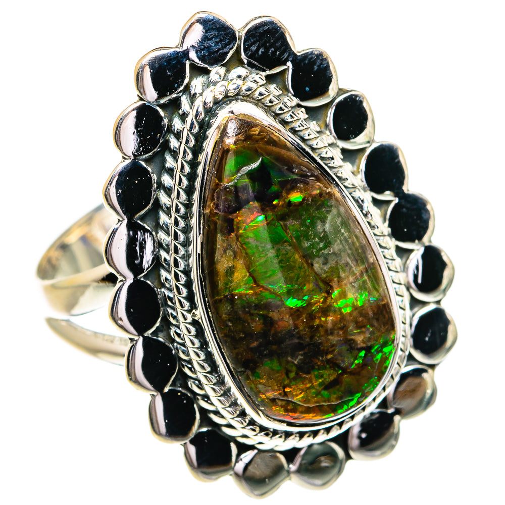 Ammolite Rings handcrafted by Anasilvercos - RING79264