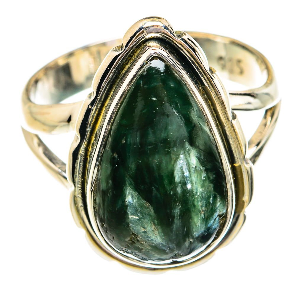 Seraphinite Rings handcrafted by Anasilvercos - RING79265