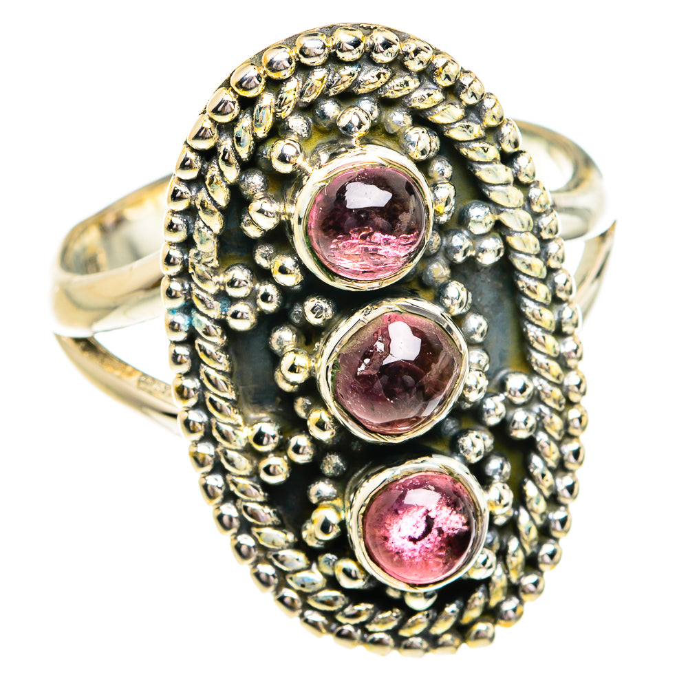 Pink Tourmaline Rings handcrafted by Anasilvercos - RING79272