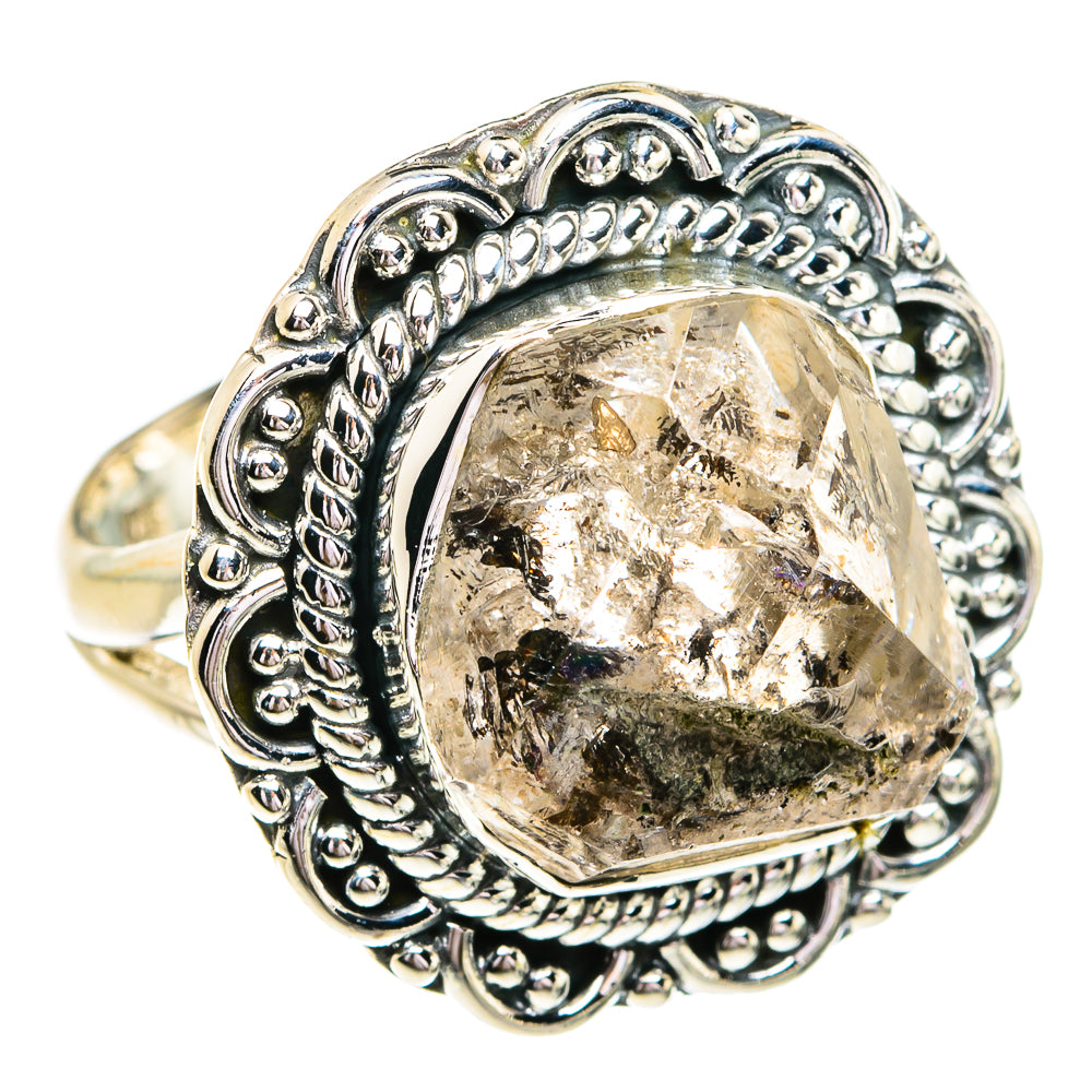 Herkimer Diamond Rings handcrafted by Anasilvercos - RING79277