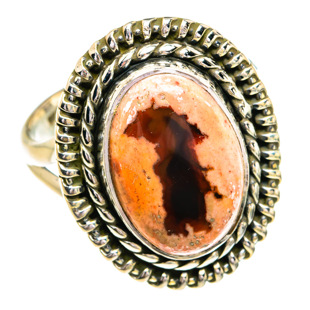Mexican Fire Opal Rings handcrafted by Anasilvercos - RING79282
