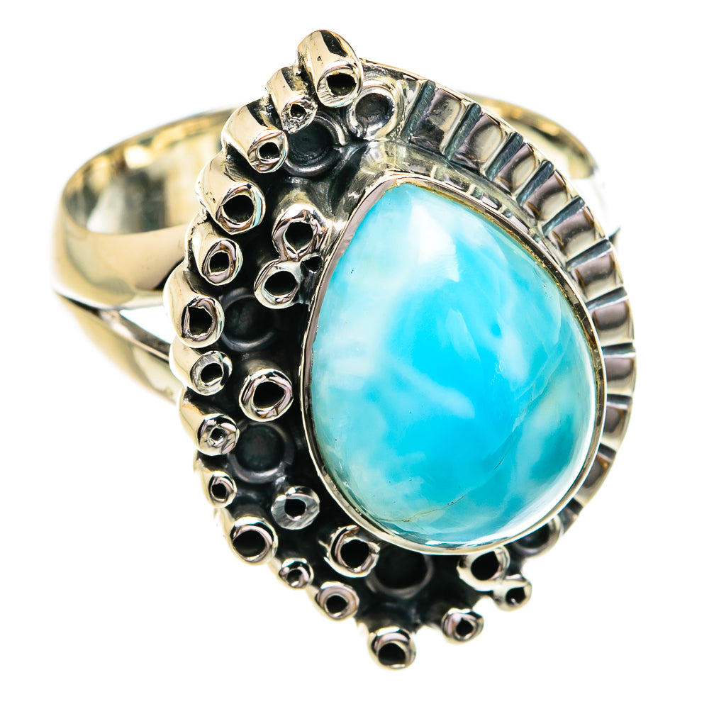 Larimar Rings handcrafted by Anasilvercos - RING79283
