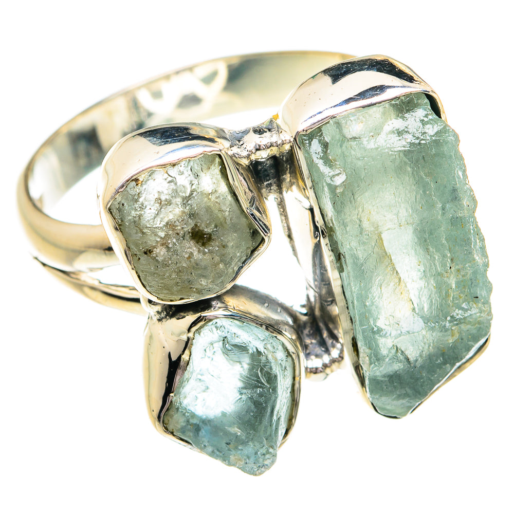 Aquamarine Rings handcrafted by Anasilvercos - RING79287