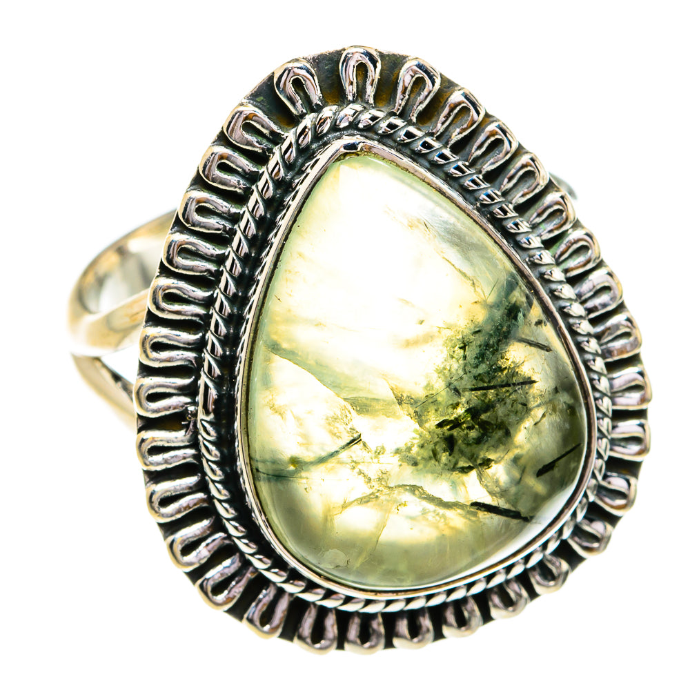 Prehnite Rings handcrafted by Anasilvercos - RING79290