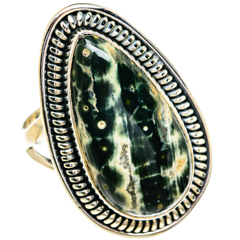 Ocean Jasper Rings handcrafted by Anasilvercos - RING79291