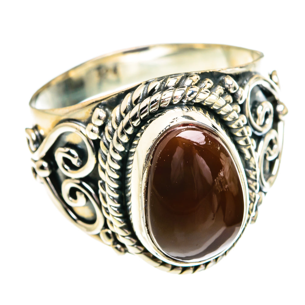 Mexican Fire Agate Rings handcrafted by Anasilvercos - RING79293