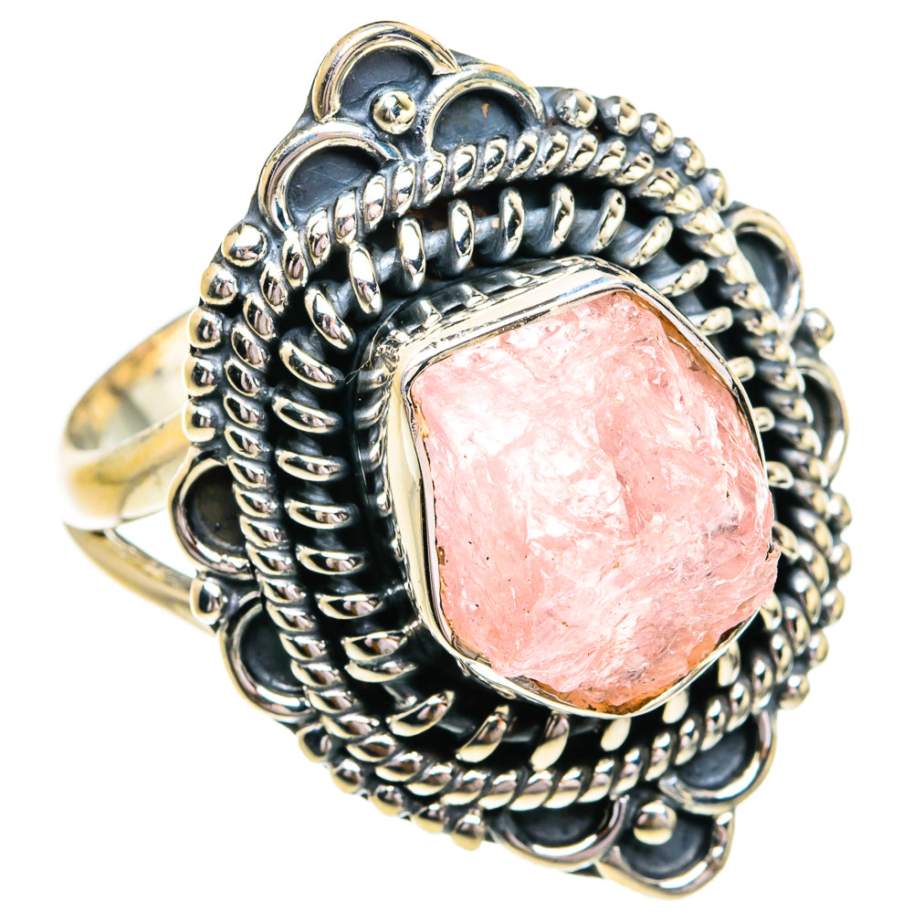 Rose Quartz Rings handcrafted by Anasilvercos - RING79299