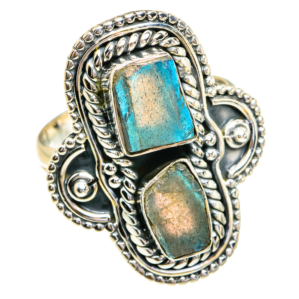 Labradorite Rings handcrafted by Anasilvercos - RING79313