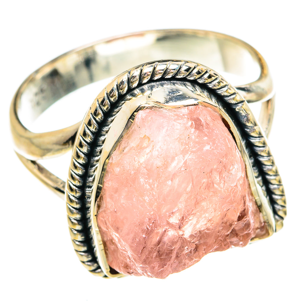 Rose Quartz Rings handcrafted by Anasilvercos - RING79320