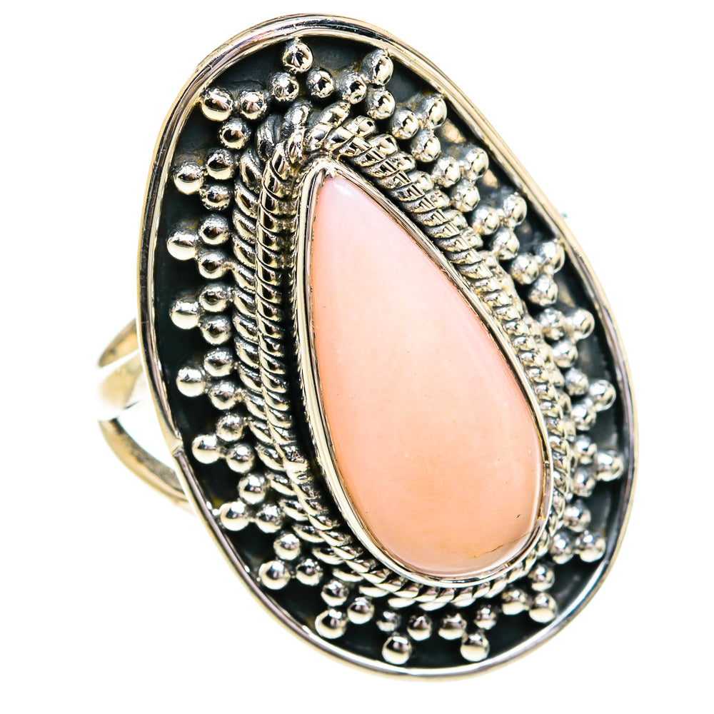 Pink Opal Rings handcrafted by Anasilvercos - RING79322