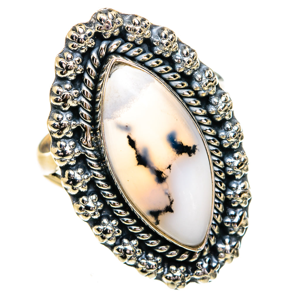 Dendritic Opal Rings handcrafted by Anasilvercos - RING79332