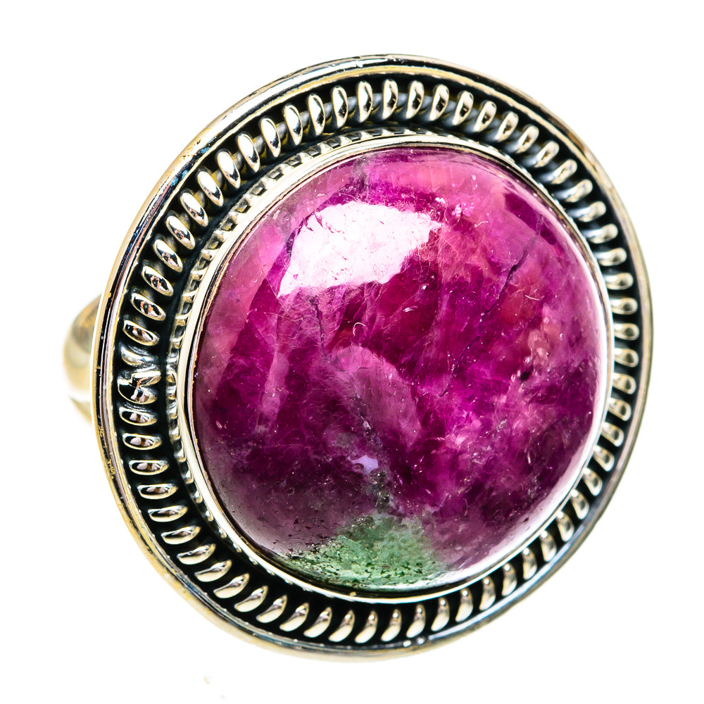 Ruby Zoisite Rings handcrafted by Anasilvercos - RING79356