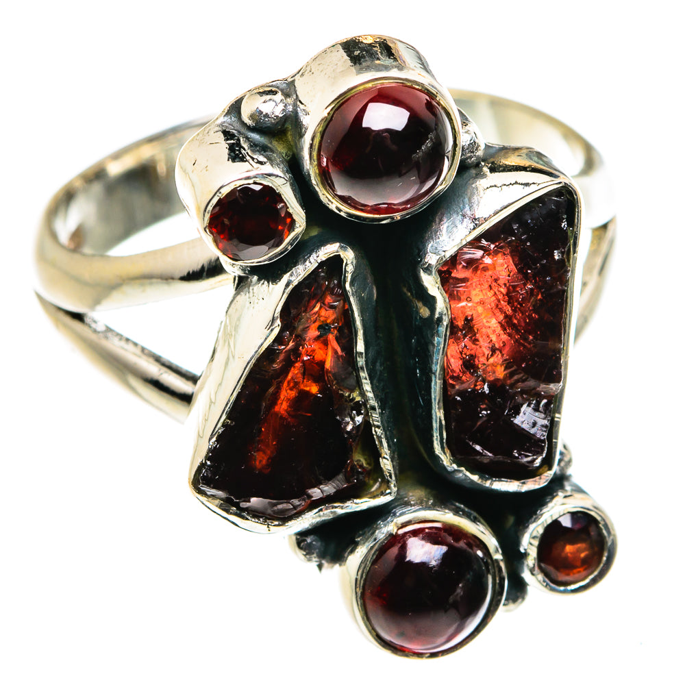 Garnet Rings handcrafted by Anasilvercos - RING79394