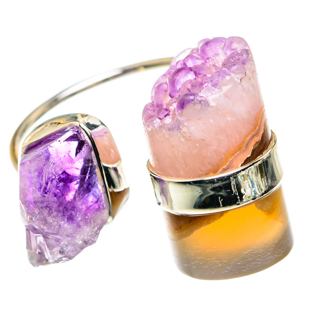 Amethyst Stalactite Rings handcrafted by Anasilvercos - RING79396