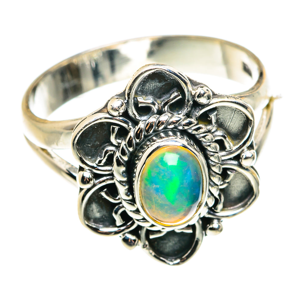 Ethiopian Opal Rings handcrafted by Anasilvercos - RING79407