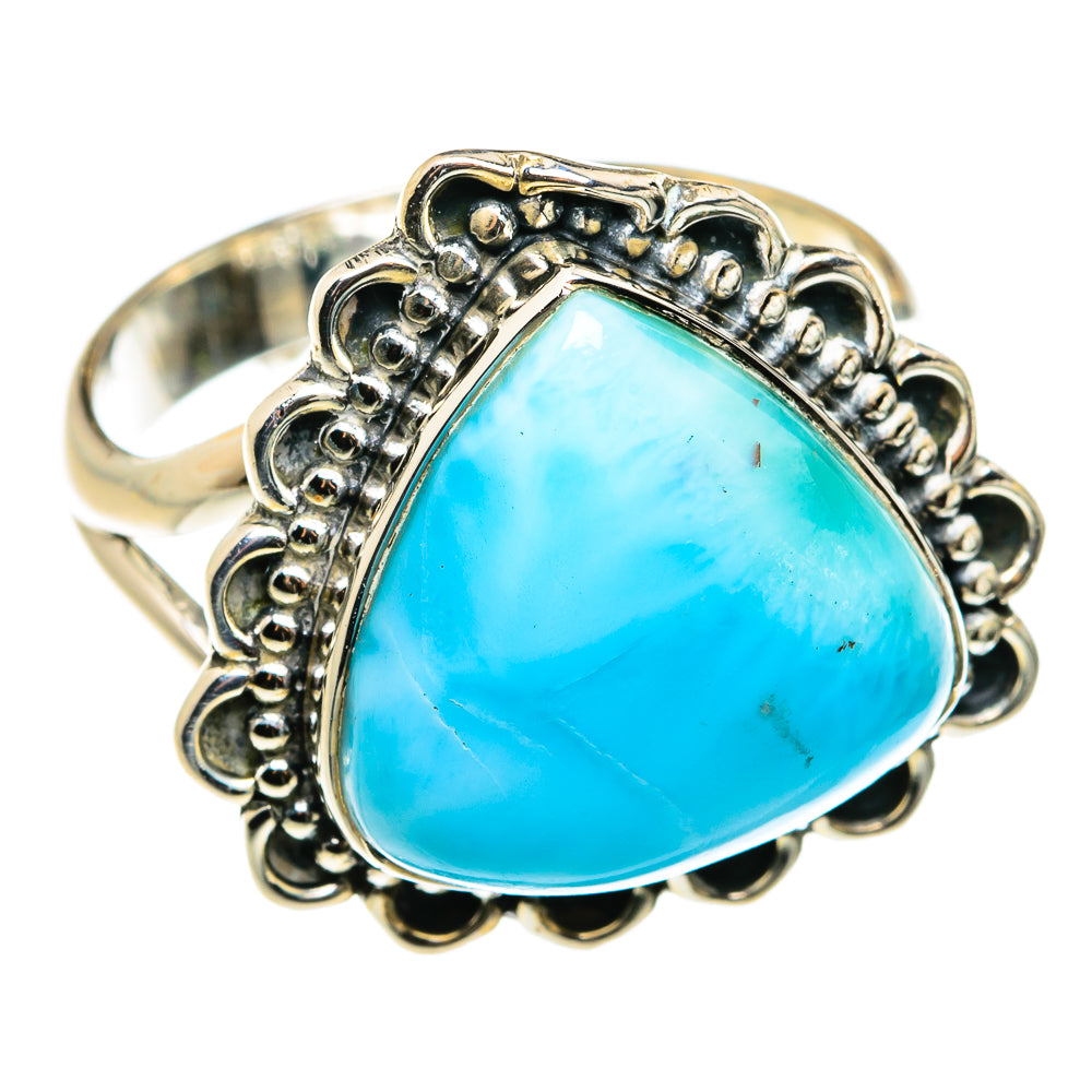 Larimar Rings handcrafted by Anasilvercos - RING79409