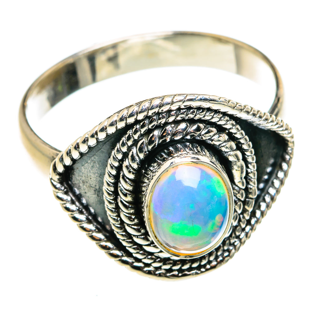 Ethiopian Opal Rings handcrafted by Anasilvercos - RING79440