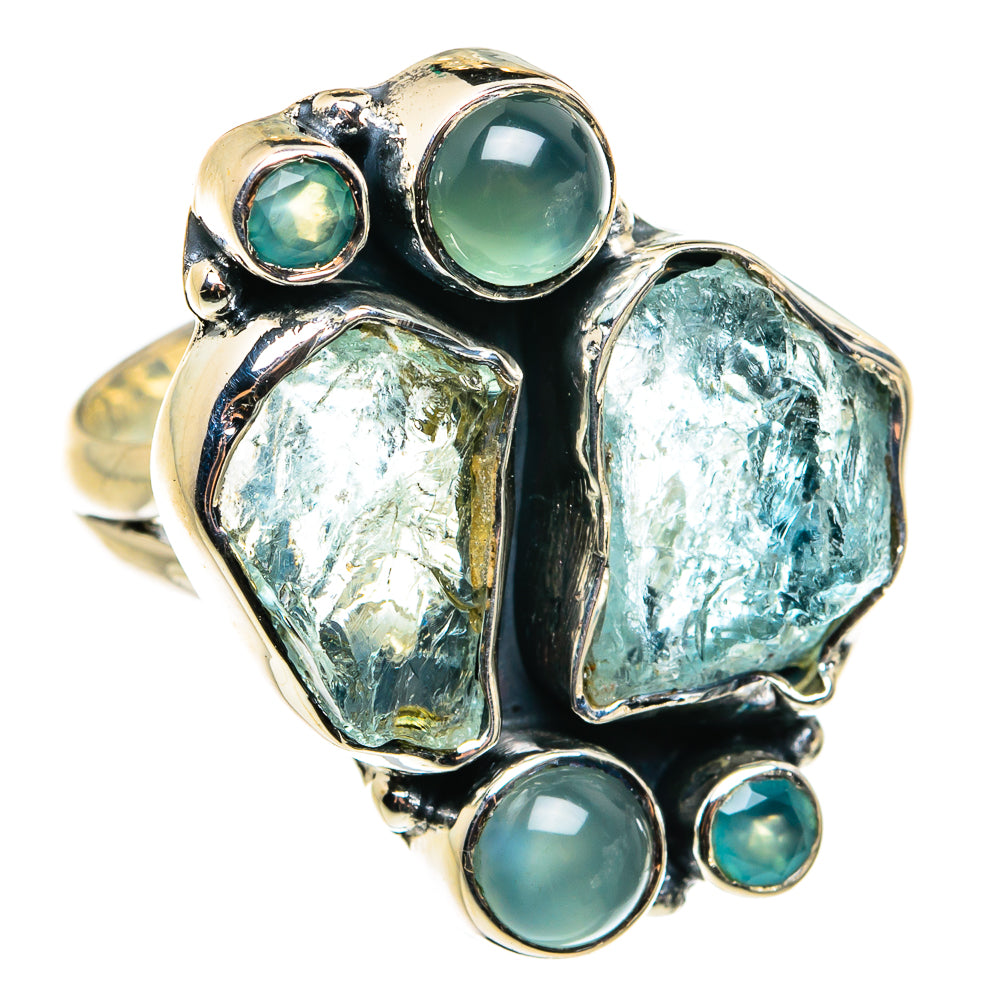 Aquamarine Rings handcrafted by Anasilvercos - RING79445
