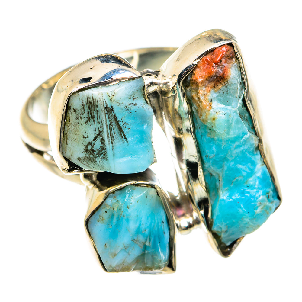 Larimar Rings handcrafted by Anasilvercos - RING79448