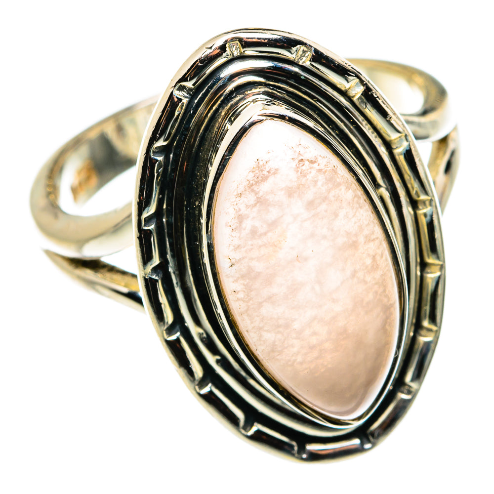 Rose Quartz Rings handcrafted by Anasilvercos - RING79458