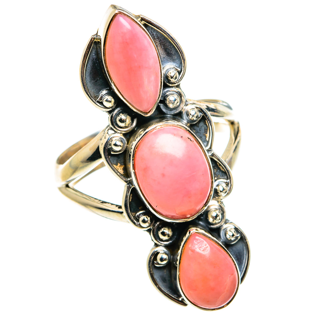 Pink Opal Rings handcrafted by Anasilvercos - RING79460