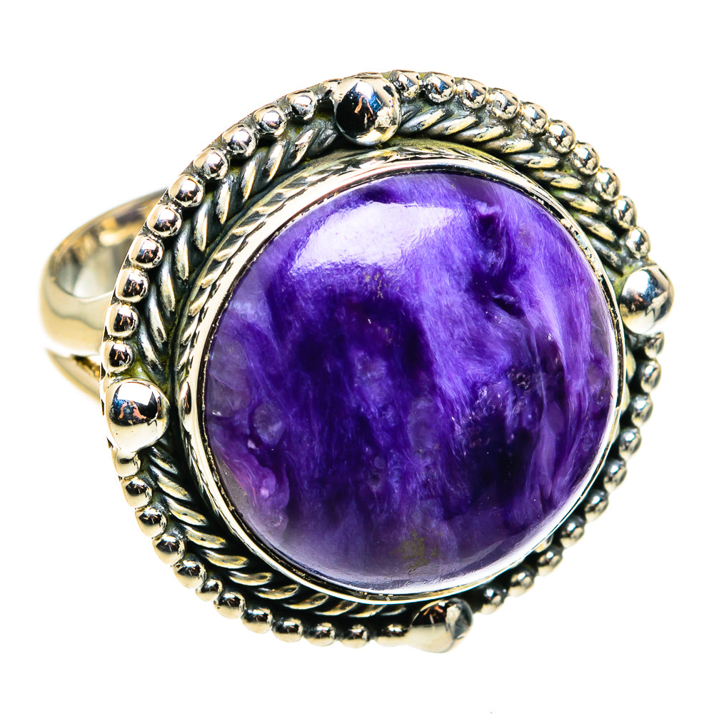 Charoite Rings handcrafted by Anasilvercos - RING79463