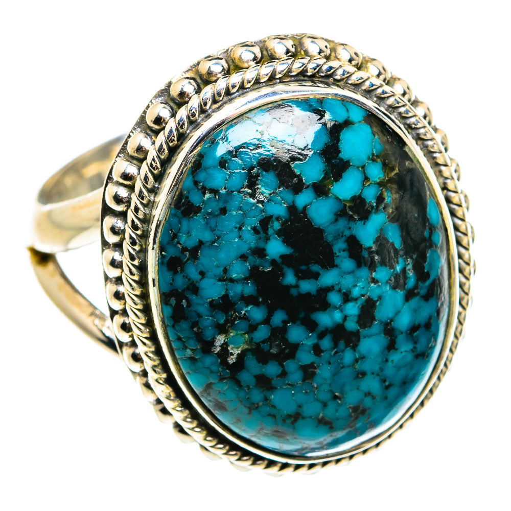 Tibetan Turquoise Rings handcrafted by Anasilvercos - RING79477