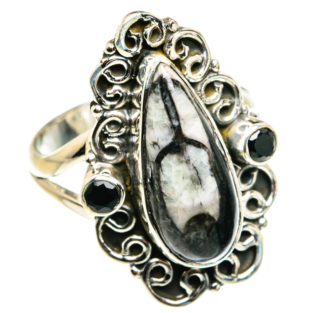 Orthoceras Fossil Rings handcrafted by Anasilvercos - RING79497