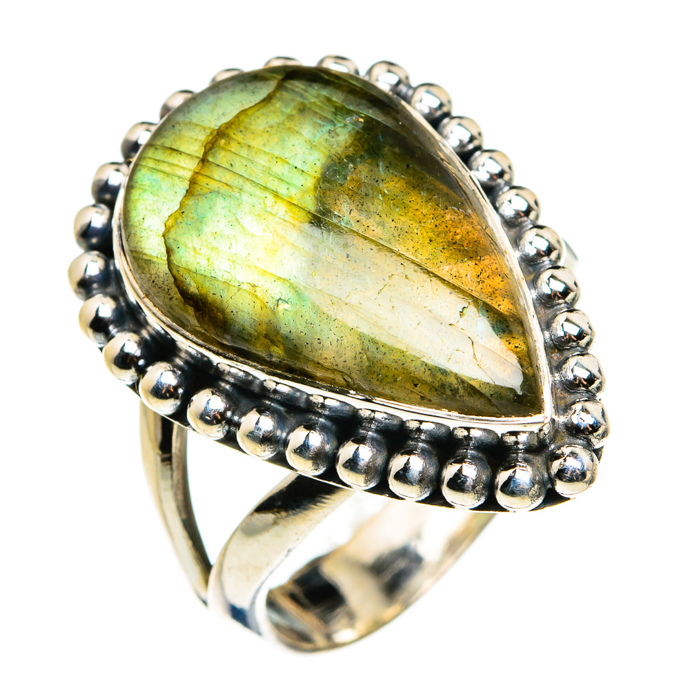 Labradorite Rings handcrafted by Anasilvercos - RING79515