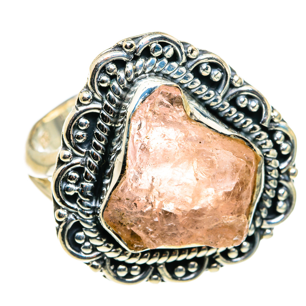 Rose Quartz Rings handcrafted by Anasilvercos - RING79520