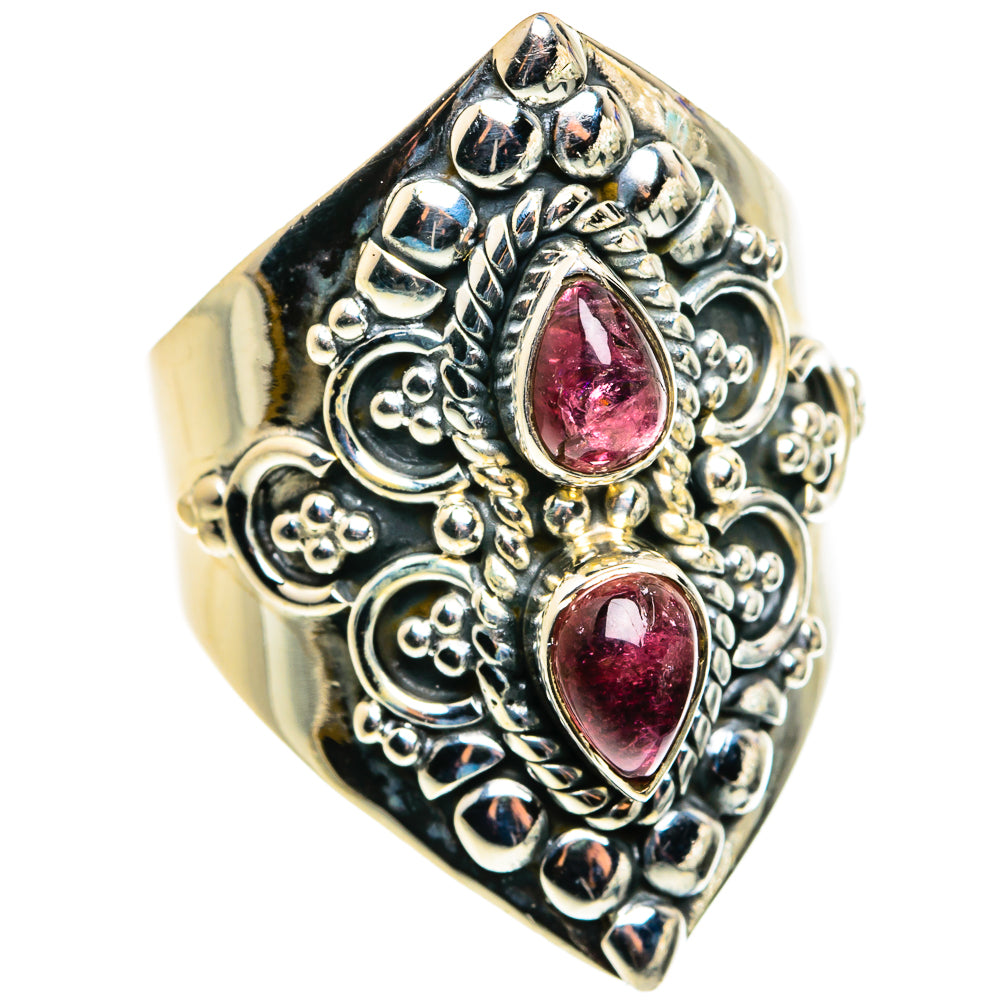 Pink Tourmaline Rings handcrafted by Anasilvercos - RING79522