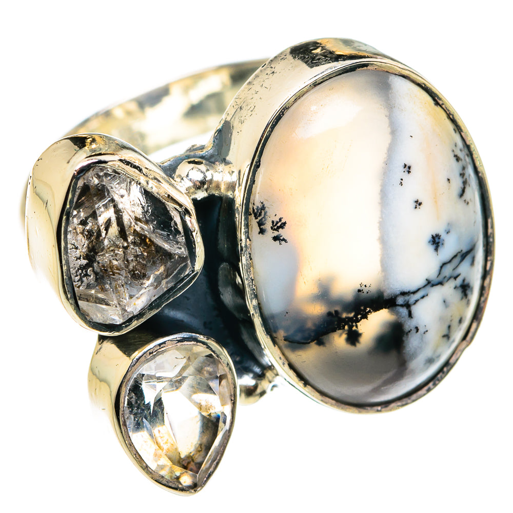 Dendritic Opal Rings handcrafted by Anasilvercos - RING79531
