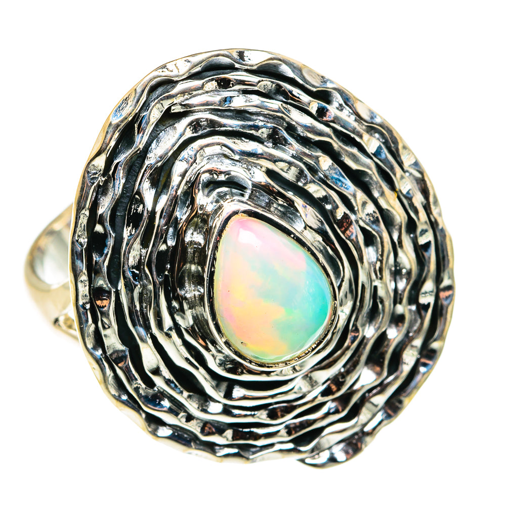 Ethiopian Opal Rings handcrafted by Anasilvercos - RING79534