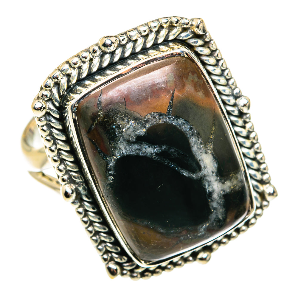 Septarian Geode Rings handcrafted by Anasilvercos - RING79546 - Photo 2