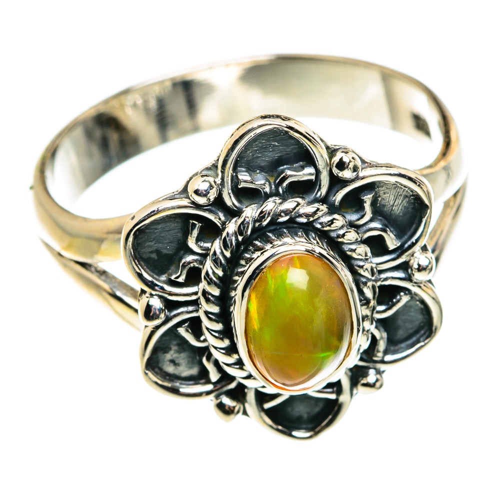 Ethiopian Opal Rings handcrafted by Anasilvercos - RING79563