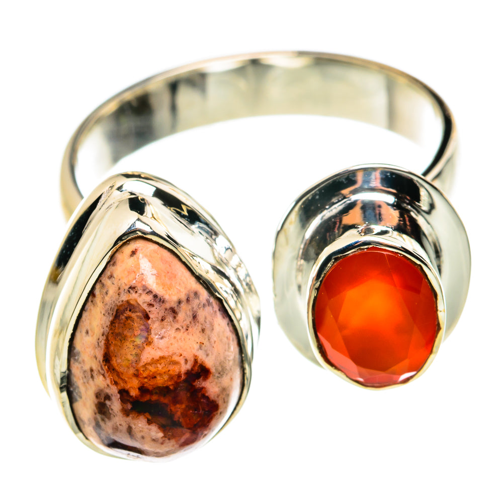 Mexican Fire Opal Rings handcrafted by Anasilvercos - RING79591